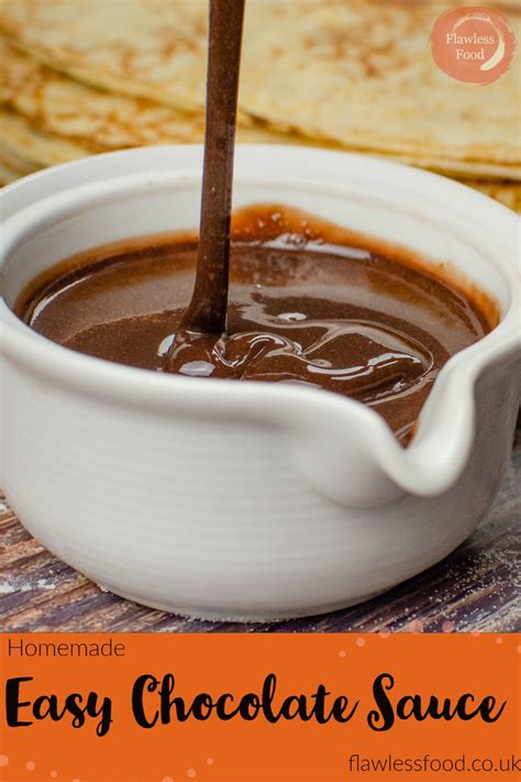 Easy Chocolate Sauce Made From Cocoa Powder Recipe Chocolate Sauce Recipes Chocolate Syrup