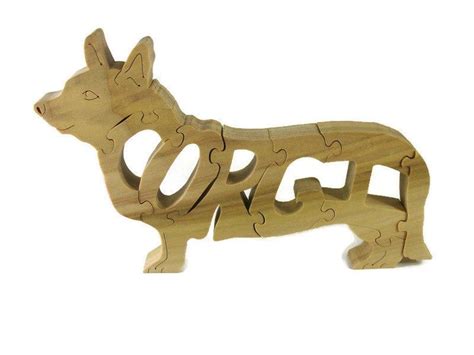 Corgi Wood Dog Scroll Saw Puzzle Handmade From Poplar In 2020 Wood