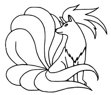 Ninetales Coloring Pages Coloring Home