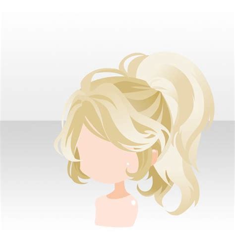 Blond Ponytail Anime Hair Manga Hair Chibi Hair Anime Hair