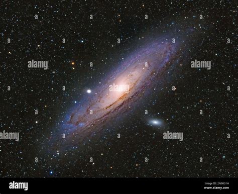 The Andromeda Galaxy Messier 31 Ngc 224 A Barred Spiral Galaxy And