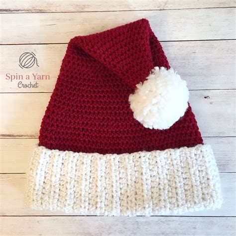 Santa Hat Free Crochet Pattern Spinnen Sie Ein Garn Häkeln Flonchi