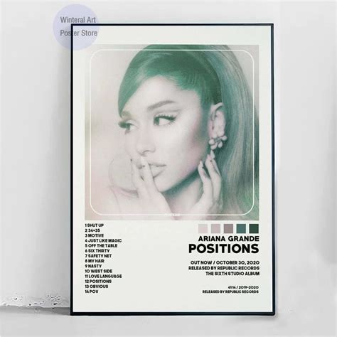 Ariana Grande Positions Album Cover Poster Ubicaciondepersonascdmx
