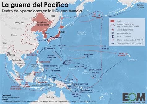 La Segunda Guerra Mundial En El Pacífico Mapas De El Orden Mundial Eom
