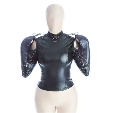 Women Leather Armbinder Bitchsuit Extreme Bondage Bdsm Restraint Straitjacket Ebay