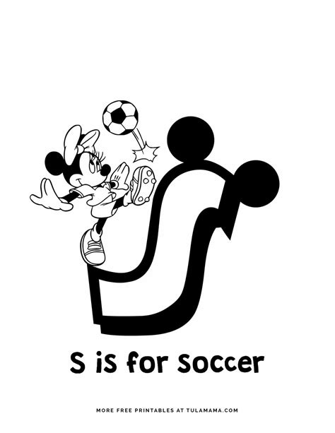 Free Printable Mickey Mouse Abc Coloring Pages Abc Coloring Pages
