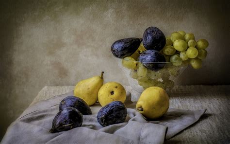 Wallpaper Painting Food Artwork Fruit Yellow 1920x1200 Px