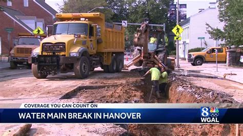 Water Main Break Causes Problems In Hanover York County