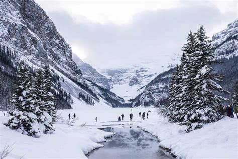 Winter In Lake Louise Banff Canadian Rocky Mountain