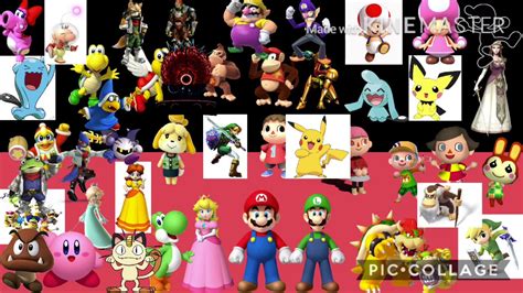 Whats Your Opinion On All These Nintendo Characters Youtube
