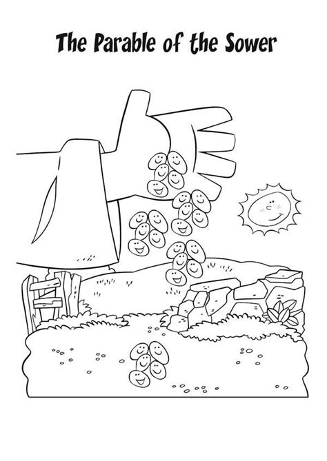 Parable of the sower and the seed. Falling Seed from Farmer Hand in Parable of the Sower ...