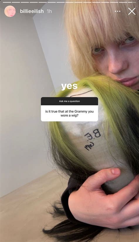 The Internet Was Right Billie Eilish Covered Her Blonde Hair With A Wig