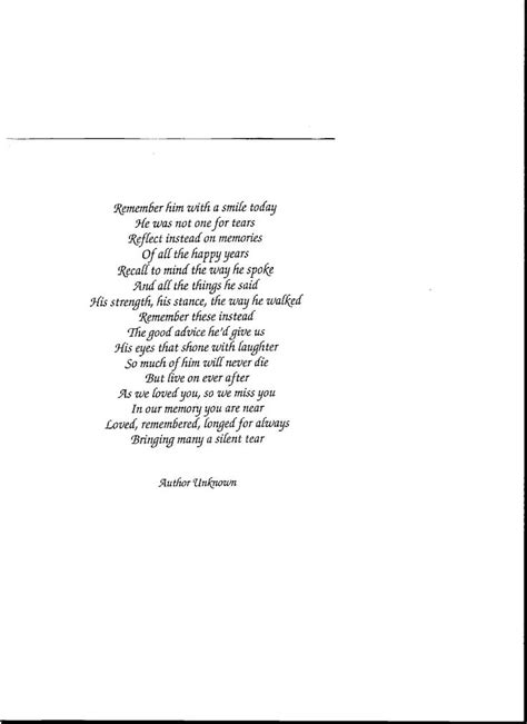 I wrote this poem for my dad who passed away at the age of 47, 2 years ago, out of the blue, in his sleep. The 25+ best Funeral poems for dad ideas on Pinterest ...