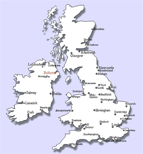 United Kingdom Map Tourist Attractions