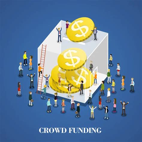 Crowd Funding Stock Vectors Royalty Free Crowd Funding Illustrations