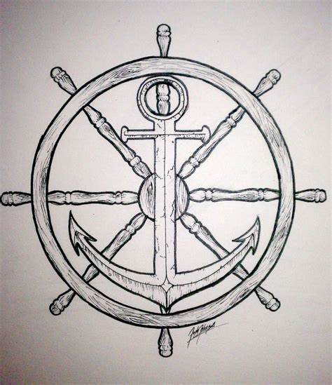 See more ideas about tattoo designs, anchor tattoos, anker tattoo. Pin by Nasta Martinez Ramallo on anchor | Ship wheel ...