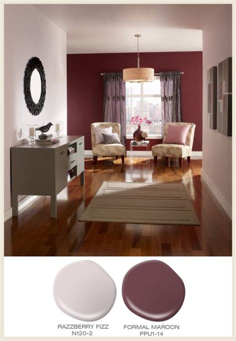 Burgundy Accent Wall