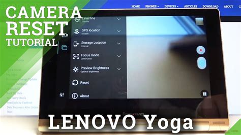 How To Reset Camera In Lenovo Yoga Reset Camera Settings Youtube
