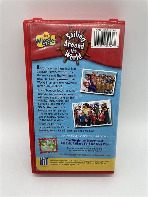 The Wiggles Sailing Around The World Vhs 2005 In Clamshell Case