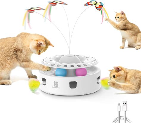 Potaroma Cat Toys 3 In 1 Smart Interactive Kitten Toy