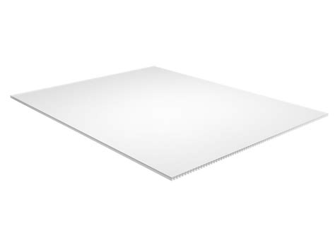 Plaskolite White Corrugated Plastic Sheet 157 Inch X 48 Inch X 96