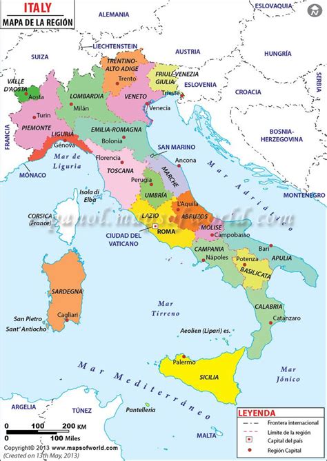 Mapa De Italia Italia Mapa