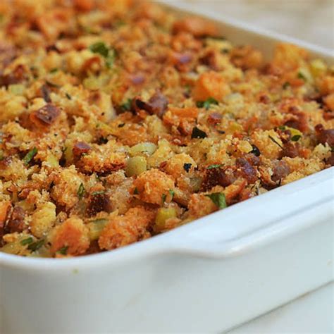 Easy Sausage Herb Stuffing Recipe Yummly Recipe Stuffing Recipes Sausage And Herb