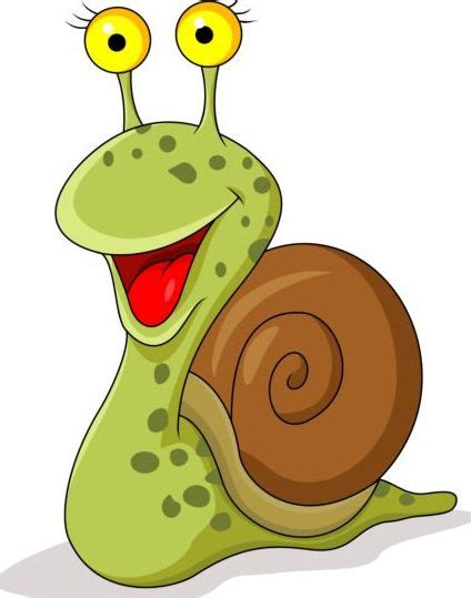 Lovely Cartoon Snails Vector 04 Gooloc