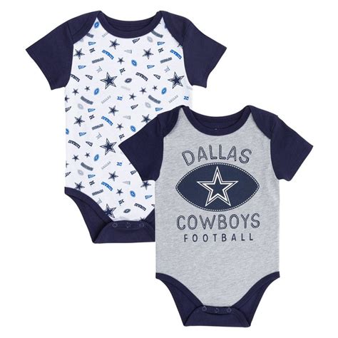 Bodysuits Football Dallas Cowboys Logo Newborn Infant Baby Onesies