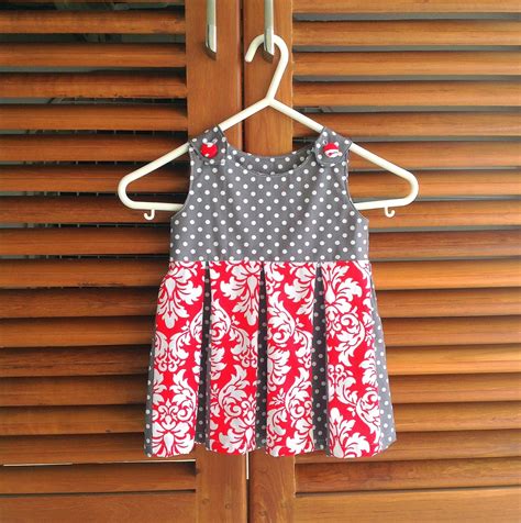 Box Pleated Dress Baby Toddler Dress Sewing Pattern