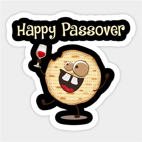 Happy Passover Matzah Funny Pesach Passover Passover Sticker