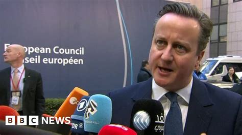 Eu Summit Cameron Continues To Battle For Britain Bbc News