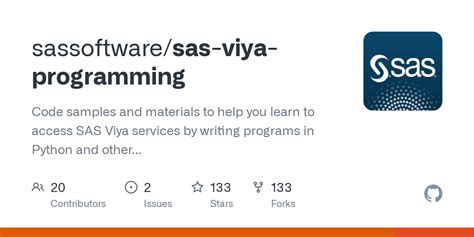 Github Sassoftware Sas Viya Programming Code Samples And Materials