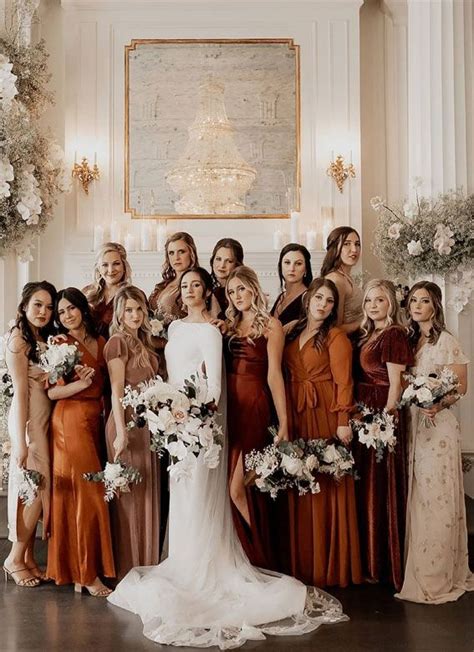 20 Fabulous Autumn Wedding Ideas For 2021 Fall Bridesmaid Dresses