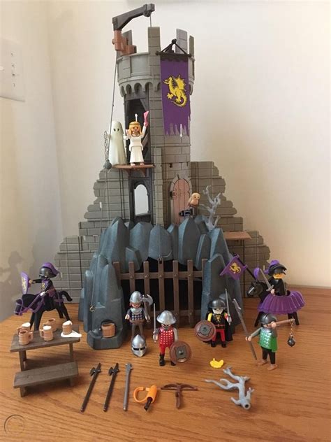 Vintage Playmobil Barons Battle Tower Medieval Knights Figures Castle