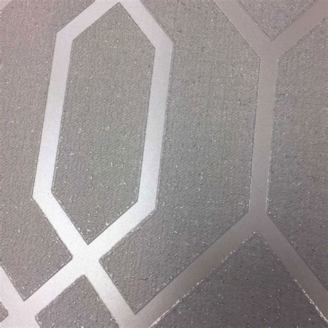 3d Effect Geometric Wallpaper Textured Vinyl Glitter