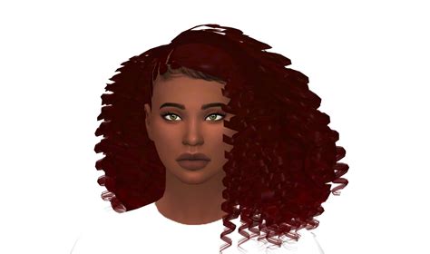 simitric hair sims cc isabel alpha female hair strengthen hair