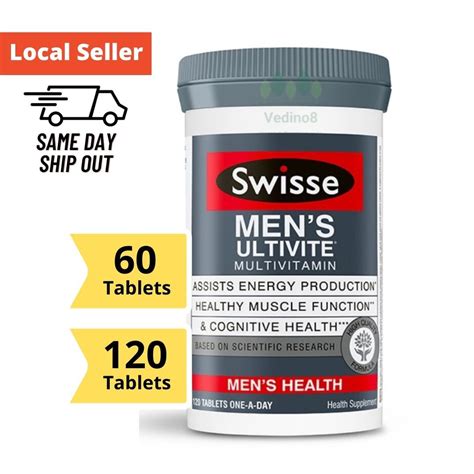 Swisse Mens Ultivite Multivitamin For Men 60120 Tablets Made In Australia 100 Authentic For