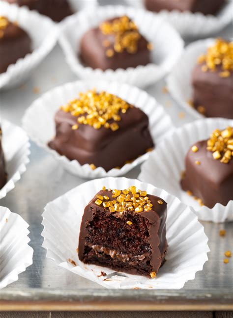 Easy Chocolate Petit Fours Mini Cake Recipe A Spicy Perspective