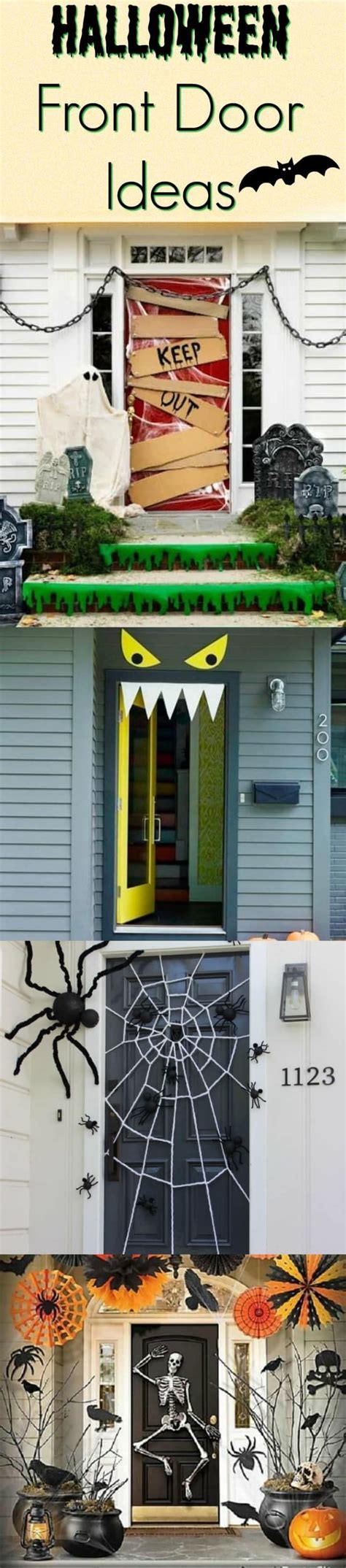 Halloween Front Door Ideas That Will Transform Your Porch Spooky