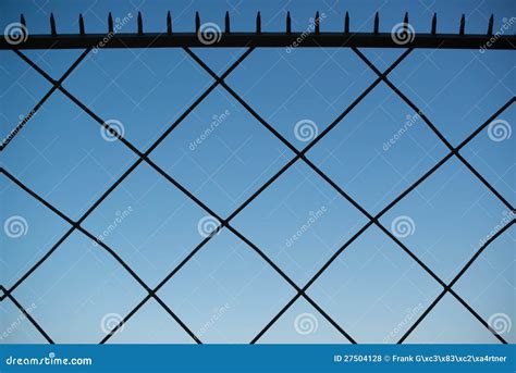 Spiked Metal Fence Stock Photo Image Of Barrier Iron 27504128