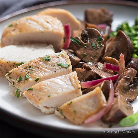 Low fat leftover chicken recipes. Healthy Low Carb Chicken Recipe with Marinated Mushrooms ...