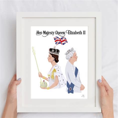Queen Elizabeth Well Done Lilibet Print Hm Queen Elizabeth Etsy