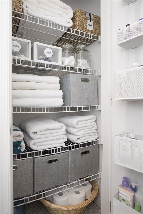 How To Beautifully Organize Your Linen Closet Linen Closet