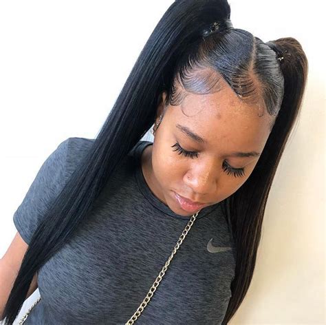 Blackgirlshairstylescurly Two Ponytail Hairstyles Hair Ponytail