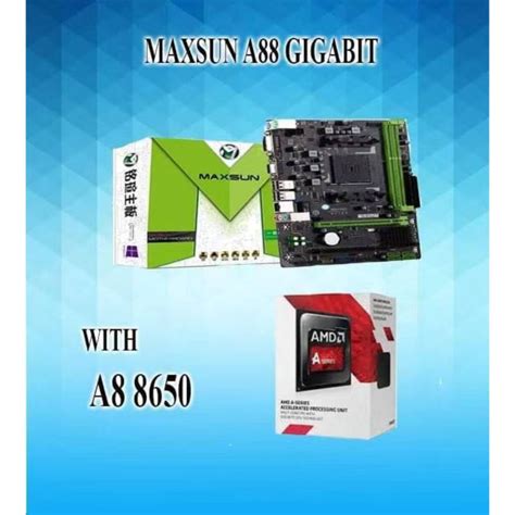 Maxsun A88 Borad Bundle Amd A8 8650 Processro Lazada Ph