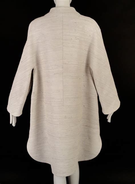 ralph rucci chado white woven leather coat at 1stdibs