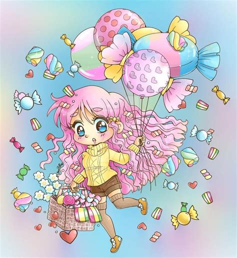 Candy Balloon Chibi By Yampuff On Deviantart Candy Balloons Chibi