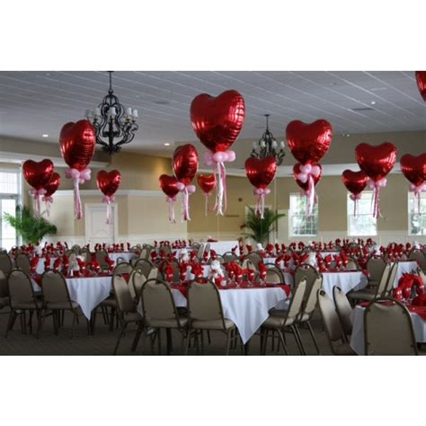 valentines centerpieces red heart balloons globos decoracion boda decoracion salones de