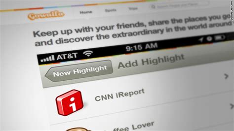 Cnn Ireport ‘highlight Added To Check Ins On Gowalla